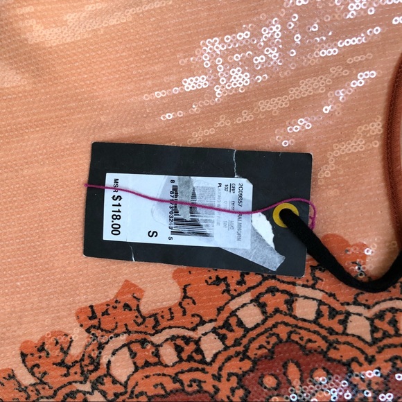 Chelsea & Violet || Peach Sequin Tank Dress || NWT - Picture 4 of 4